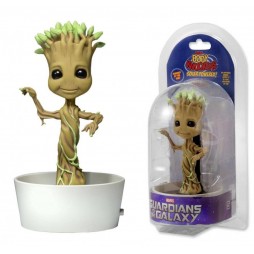 Marvel Comics - Body Knocker -  Solar Activated - Dancing Figure - Guardians Of The Galaxy - Potted Groot - Neca
