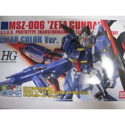 HG Universal Century 041 - HGUC - MSZ-006 Zeta Gundam - Gundam Plamodel Expo Exclusive Clear Color Ver. - 1/144