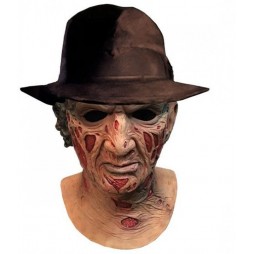 A Nightmare On Elm Street - Nightmare - 1:1 Lifesize Prop Replica Mask & Fedora Hat - Freddy Krueger Maschera e Cappello