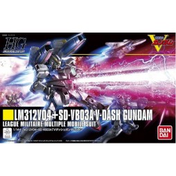 HG Universal Century 188 - HGUC - LM312V04+SD-VB03A V-Dash Gundam League Militaire Multiple Mobile Suit 1/144
