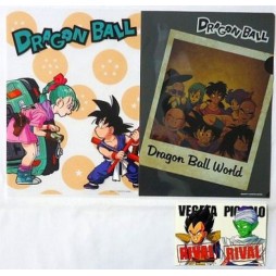 Dragon Ball Z - Ichiban Kuji Dragon Ball Z - Kuji Dakkan Sakusen - LOT G 4xA6 Folder SET+Clip