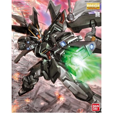 MG Master Grade 096 - GAT-X105E+AQM/E-X09S Strike Noir Gundam O.M.N.I. Enforcer Mobile Suit - Gundam Seed 1/100