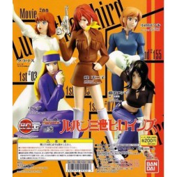 Lupin III The 3rd Heroine Girls Collection HGIF - Bandai Gashapon Complete Set - Set Completo