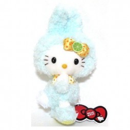 Hello Kitty Plush - Hello Kitty Rabbit  AZZURRA - Eikoh - Peluche 24 cm