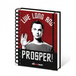 The Big Bang Theory - LIVE LONG AND PROSPER - A5 Notebook