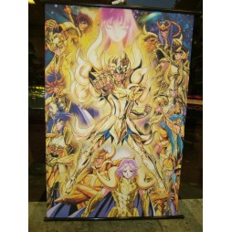 Saint Seiya - Soul Of Gold - Complete Cast - Poster - Wall Scroll in Stoffa