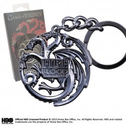 Game Of Thrones - Il Trono di Spade - Keyring 3D - Metal - Portachiavi - Targaryen Sigil - Keyring