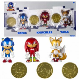 Sonic - Sonic Boom Classic 3 Pack Action Figure - Sonic + Knuckles + Tails