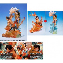 One Piece - Figuarts Zero - Brother\'s Bond - Extra Battle - Portgas D. Ace + Monkey D. Luffy - Fugure Diorama Componibil