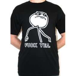 Facebook Memes - Fuck Yeah Black - T-shirt SMALL