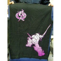 Samurai Trooper Robot VIOLA - T-Shirt Smanicata - Sfondo Nero - EXTRA LARGE