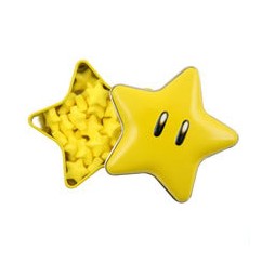 Super Mario - Tin BonBon BOX - Contenitore Per Caramelle in Latta -- Super Star